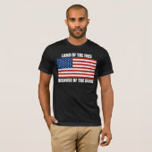 勇敢なTシャツのために自由のの土地 Tシャツ (正面フル)