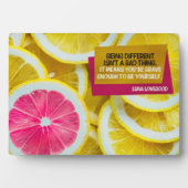 勇敢にも自分らしく生きる フォトプラーク (正面)