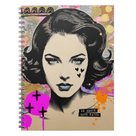 勇敢に信仰する | 献身的なノートブックのジャーナル ノートブック