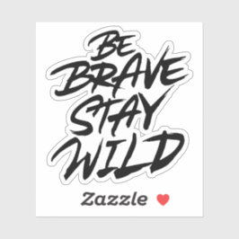 勇敢に暴れ続ける シール