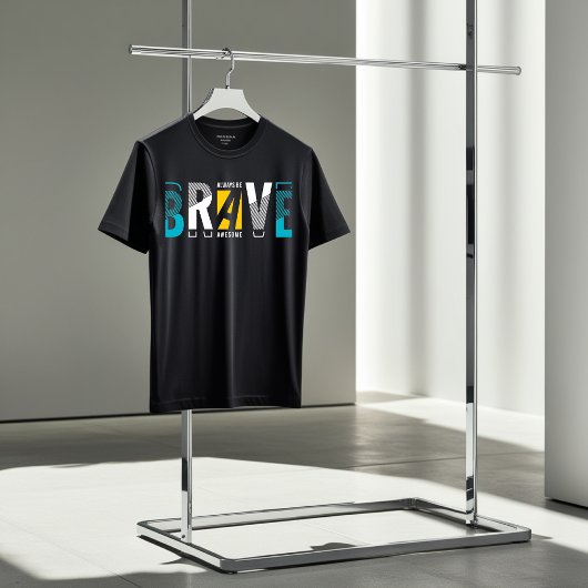 勇敢にT素晴らしシャやる気を起こさせるツをする Tシャツ