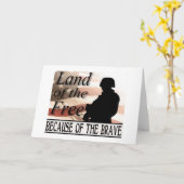 勇敢ののために自由のの土地 カード (黄色い花)