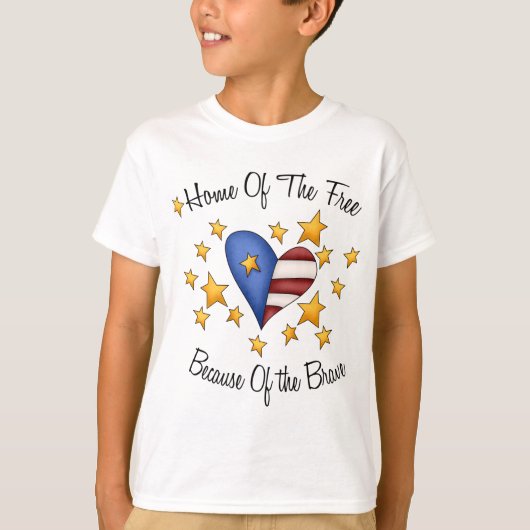 勇敢ののために自由のの家 Tシャツ (正面)