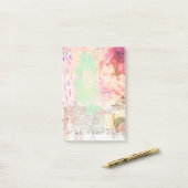 勇敢の彼女は自由に粘着性があるメモ帳です ポストイット (デスク上)