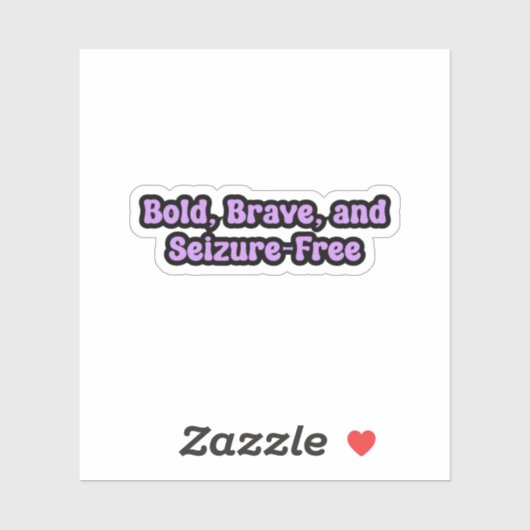 勇敢はっきりした発作のないてんかん認識度紫 シール (シート)