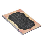 勇敢、強く、頭が切れる美しい ノートブック (右側)