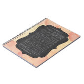 勇敢、強く、頭が切れる美しい ノートブック (左側)