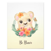 勇気あふれる動物の保育園壁画 フォトプリント            (正面)