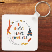 勇気あるキツネ キーホルダー (裏面)