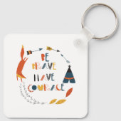 勇気あるキツネ キーホルダー (裏面)