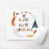 勇気あるキツネ マウスパッド (マウス)