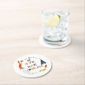 勇気あるキツネ ラウンドペーパーコースター (インサイチュ)