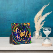 勇気あるフローラ励かわいらしまし フォトプラーク (インサイチュ)