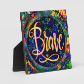 勇気あるフローラ励かわいらしまし フォトプラーク (正面)