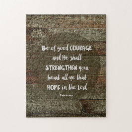 勇気ある人 – 詩編31:24 ジグソーパズル