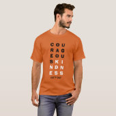勇気ある優しさ統一の日 Tシャツ (正面フル)