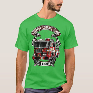 勇気ある名誉の消防士 Tシャツ