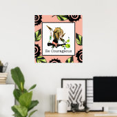 勇気ある子ども向けBohoフレーム・アート ポスター (ホームオフィス)