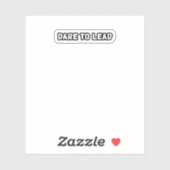 勇気ある指導力を先見の明をもって導こうとする シール (シート)