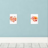 勇気ある水の色の肯定芸術 (ウッドフロア)