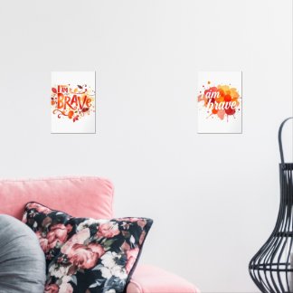 勇気ある水の色の肯定芸術