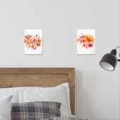 勇気ある水の色の肯定芸術 (寝室)