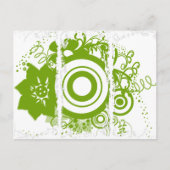 勇気ある花輪のための漢字 ポストカード