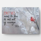 勇気ある行為 フォトプラーク (正面)