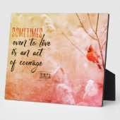 勇気ある行為 フォトプラーク (側面)