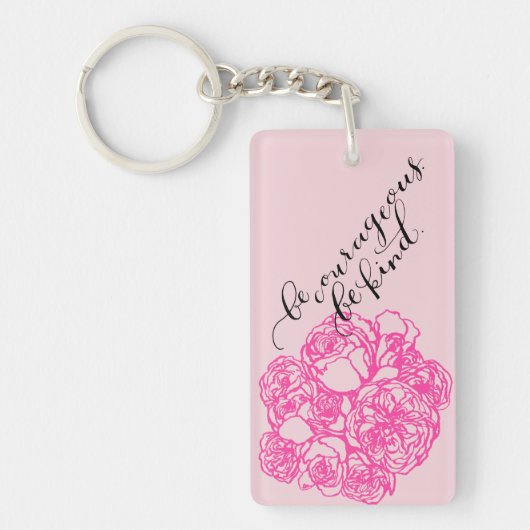 勇気があって下さいあります親切なアロハKeychainがあって下さい キーホルダー (正面)