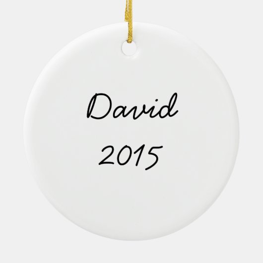 勇気があり、強い聖書の詩があって下さい セラミックオーナメント (裏面)