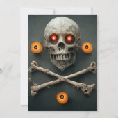 "勇気があるなら入って：ハロウィンの悪夢が待っている！" 招待状 (正面)