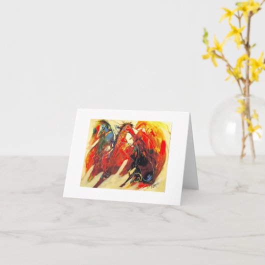 勇気がある精神 カード (黄色い花)