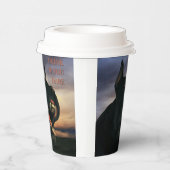 勇気があれば飲め。大きな黒い犬 紙コップ (右)