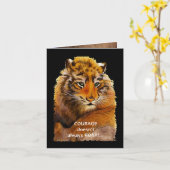 勇気がいつも吠えるわけではない カード (黄色い花)