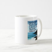 勇気がいつも吠えるわけではない コーヒーマグカップ (正面右)