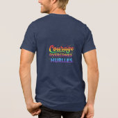 勇気がハードルを越える トライブレンドTシャツ (裏面)