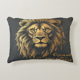 勇気が偉大に導く – 動機感動的づけ アクセントクッション