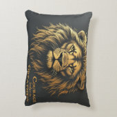 勇気が偉大に導く – 動機感動的づけ アクセントクッション (裏面(縦))