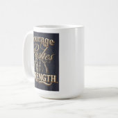 勇気が力を出す コーヒーマグカップ (正面左)