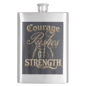 勇気が力を出す フラスク (正面)