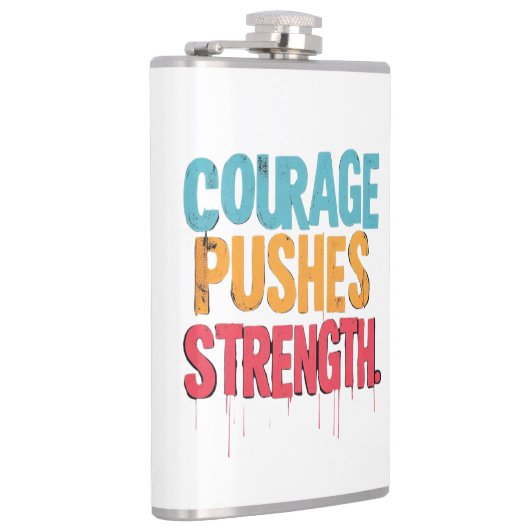 勇気が力を出す フラスク (右)