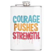 勇気が力を出す フラスク (正面)