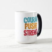 勇気が力を出す モーフィングマグカップ (正面右)