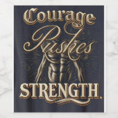 勇気が力を出す ワインラベル (シングルラベル)