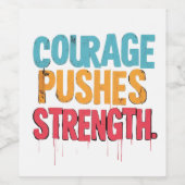 勇気が力を出す ワインラベル (シングルラベル)