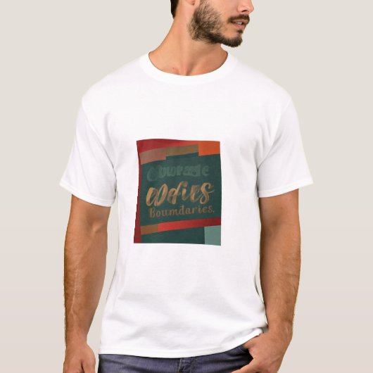 勇気が境界を越える Tシャツ (正面)