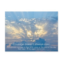 勇気が常に轟音を鳴らすとは限らない – Insprational引用文