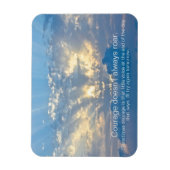 勇気が常に轟音を鳴らすとは限らない – Insprational引用文 マグネット (縦)