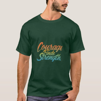 勇気が強いTシャツのデザイン Tシャツ